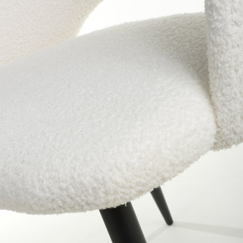 Atlanta Boucle White Dining Chairs