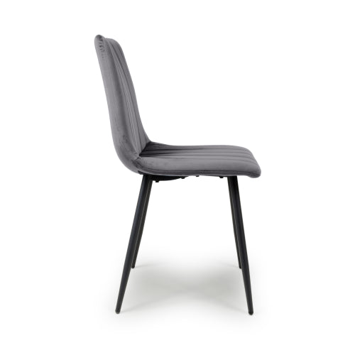 Lisbon Brushed Velvet Dining Chairs