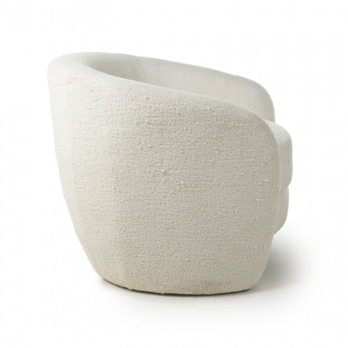 Petra Boucle Vanilla White Tub Chair