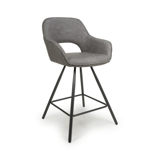Truro Leather Effect Bar Stools