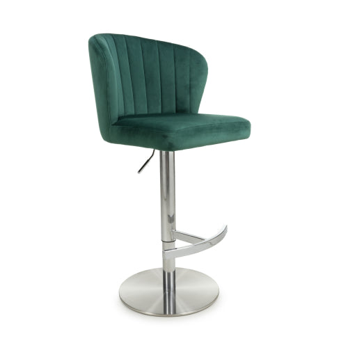 Sigma Brushed Velvet Bar Stools