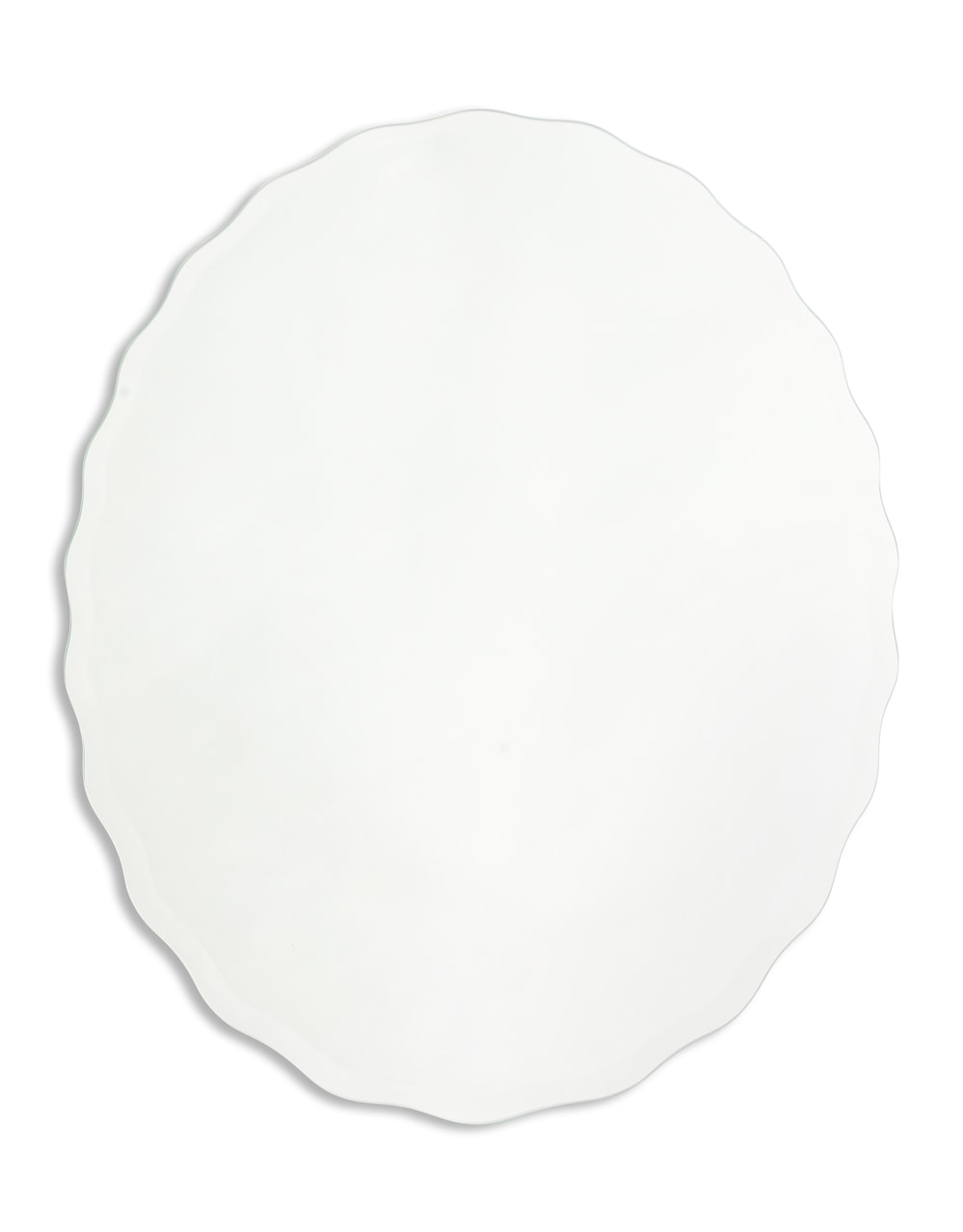 Medium Plain Mirror w/ Wave Bevel