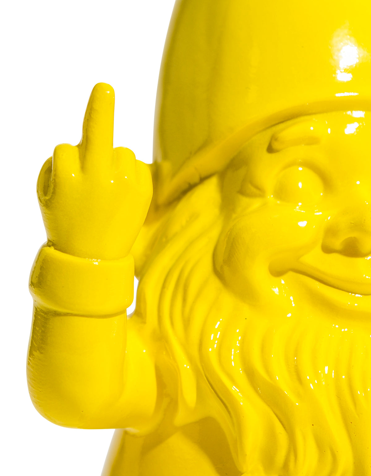 Medium Bright Yellow "Naughty Gnome" Figure