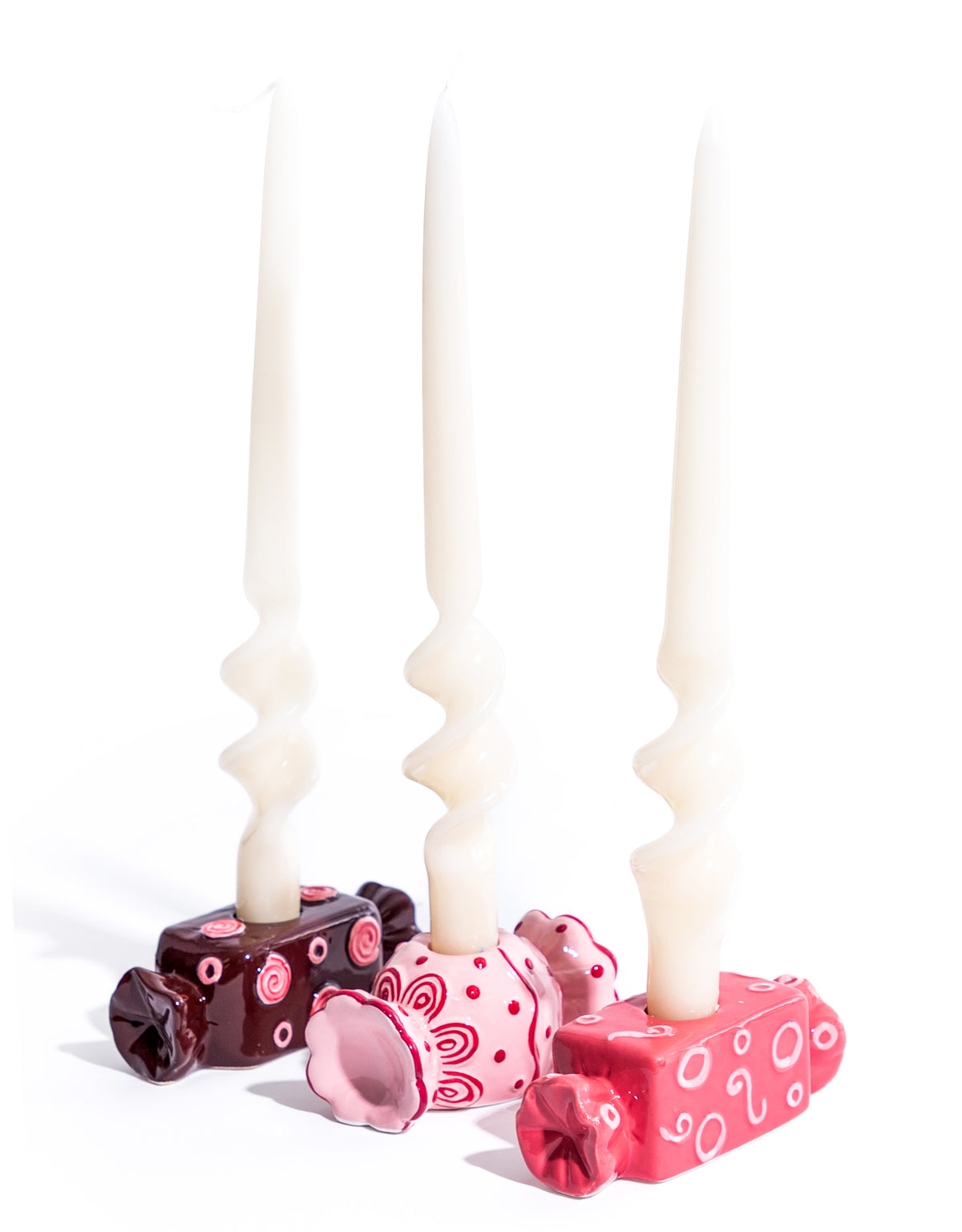 Ceramic Candy Candle Holder