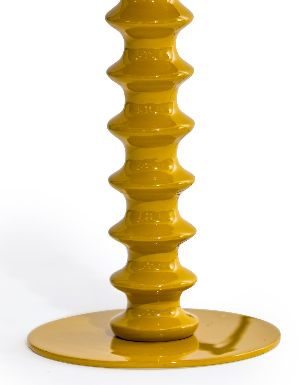 Mustard Yellow Large Ribbed Table Lamp