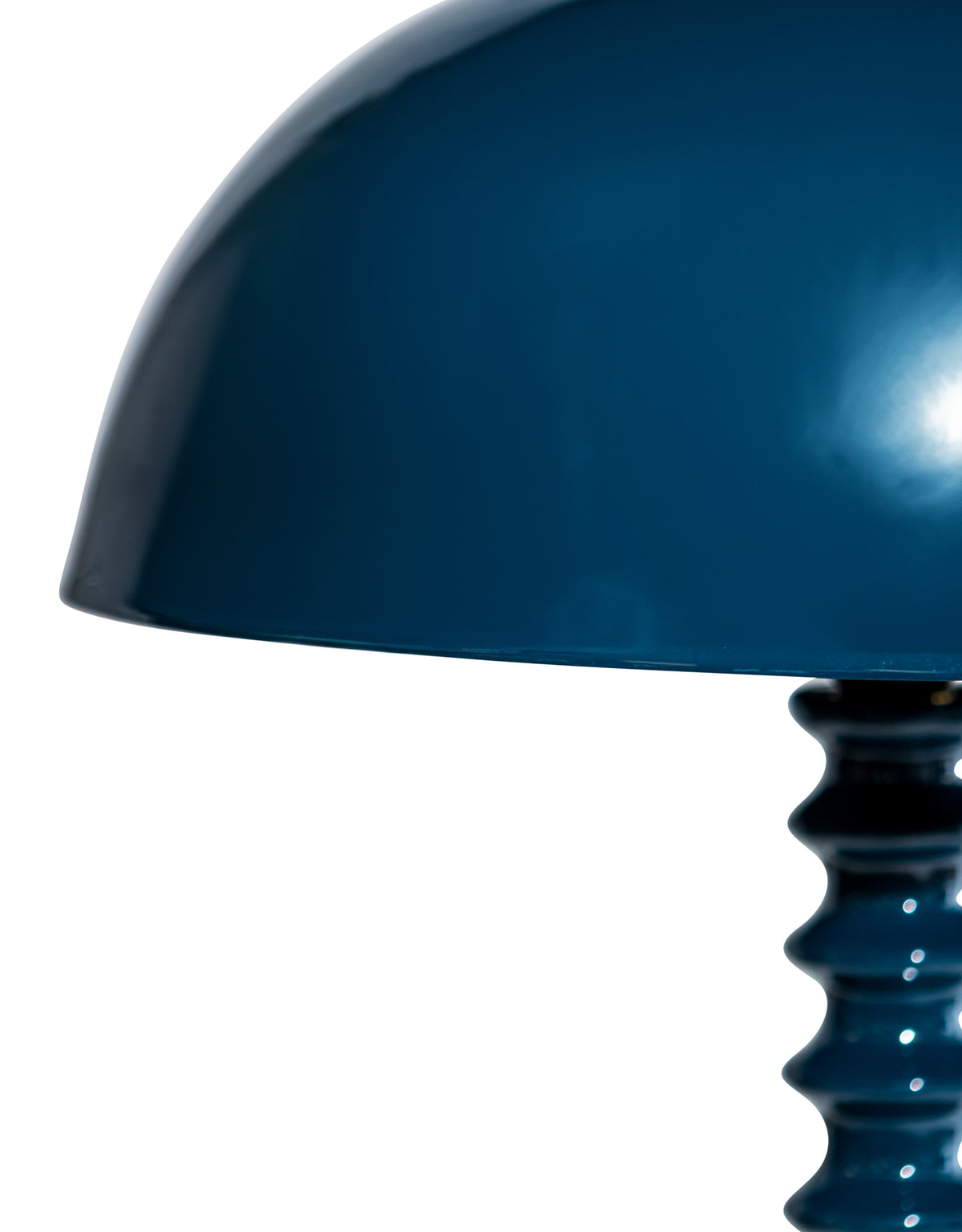Indigo Ribbed Floor Lamp