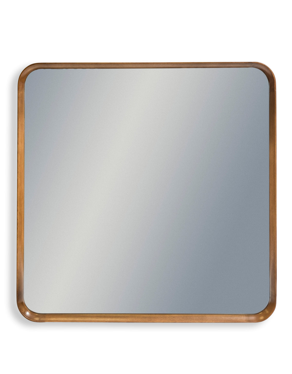 Extra Large Square Oak Wood-Framed Dovetail Wall Mirror