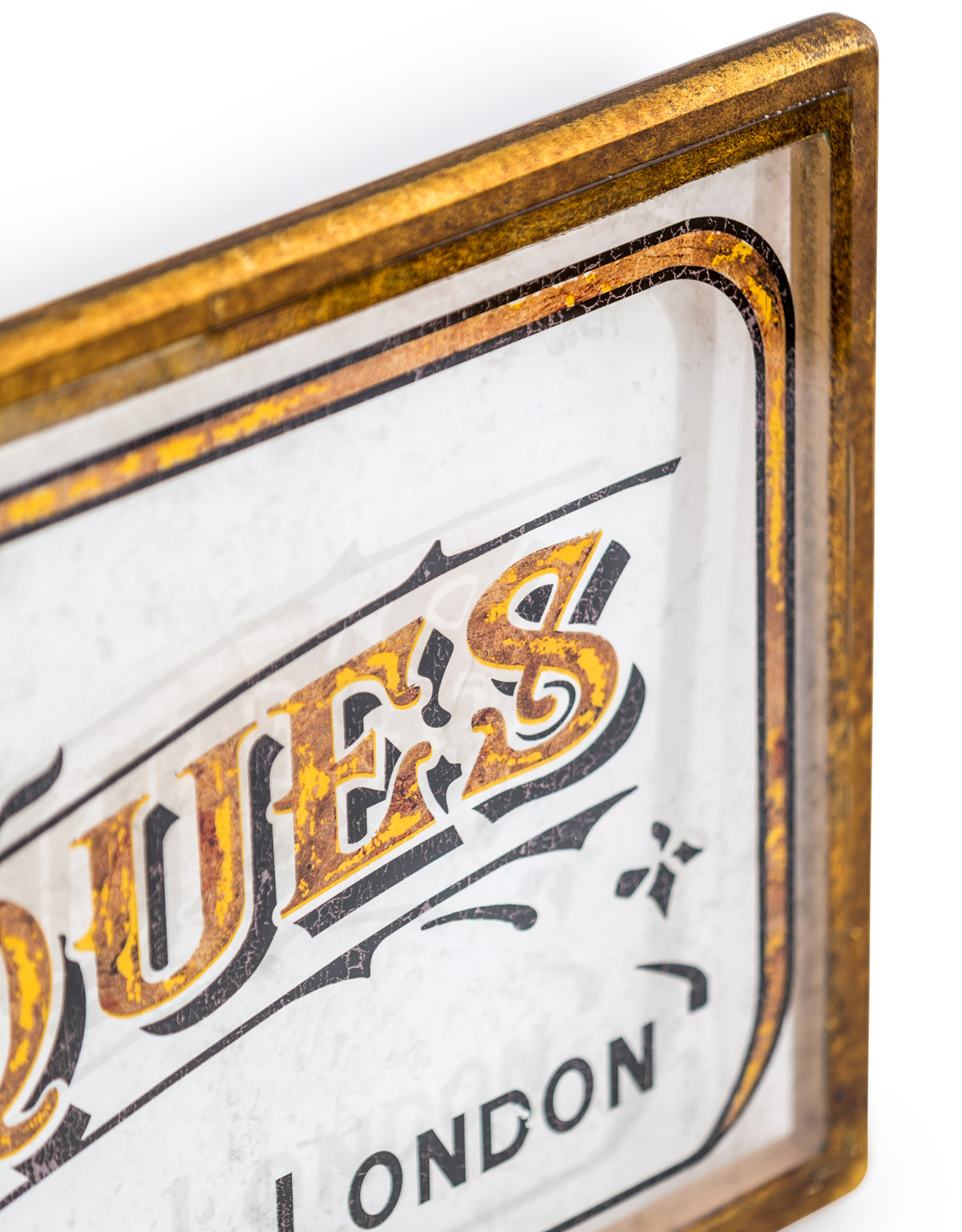 Large Gold Framed "Stables Market" Wall Sign