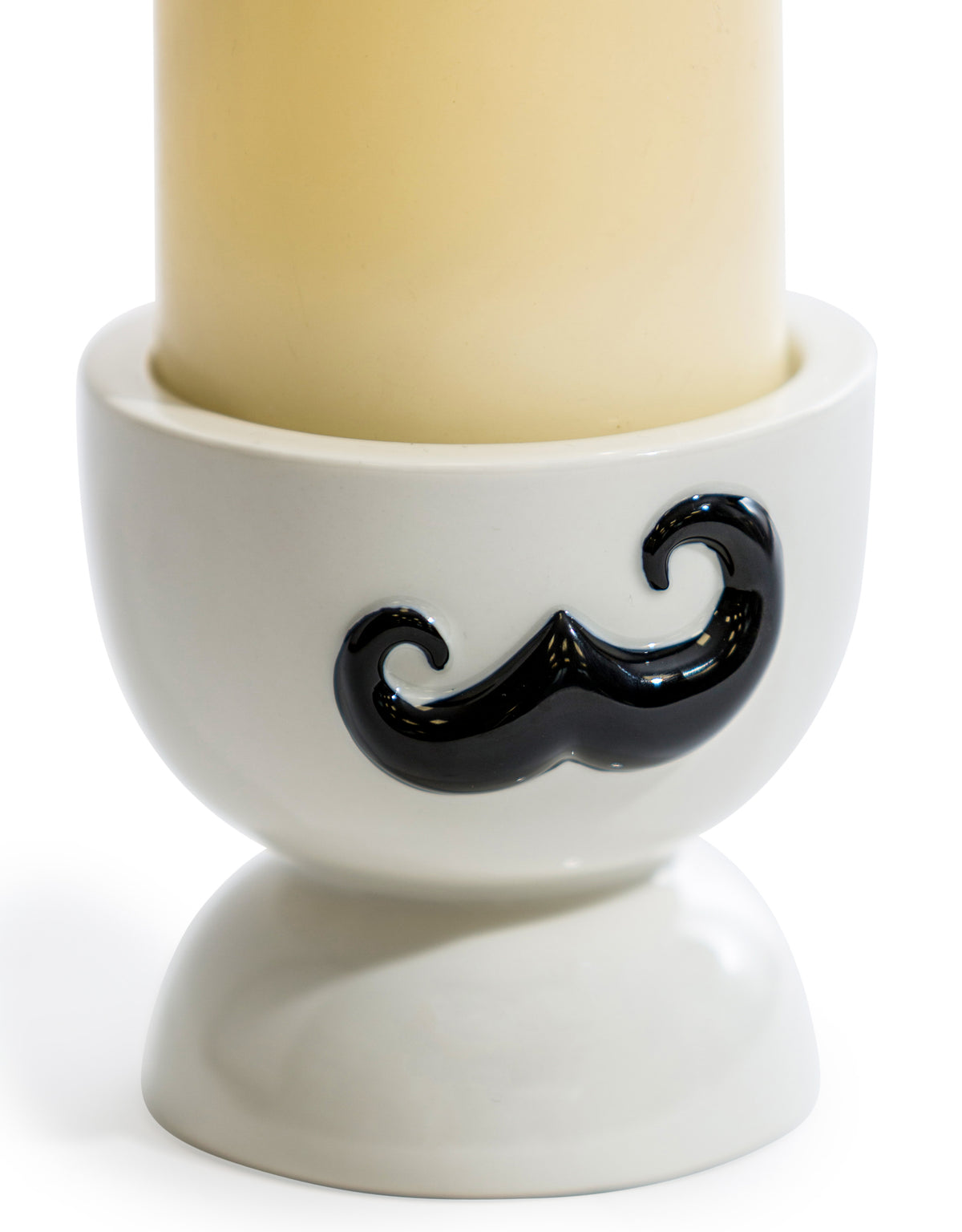 Ceramic Moustache Candle Holder
