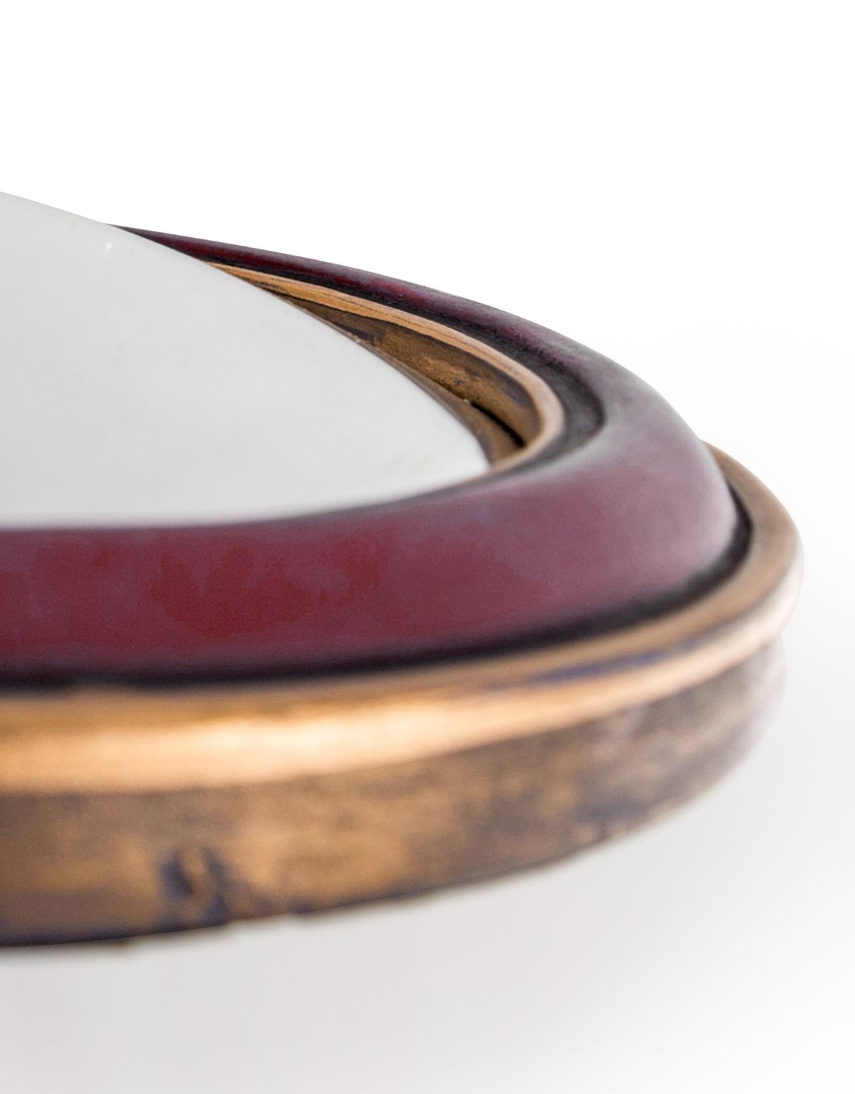 Set of 36 Blue/Red/Green With Gold Inner Frame Convex Mirrors