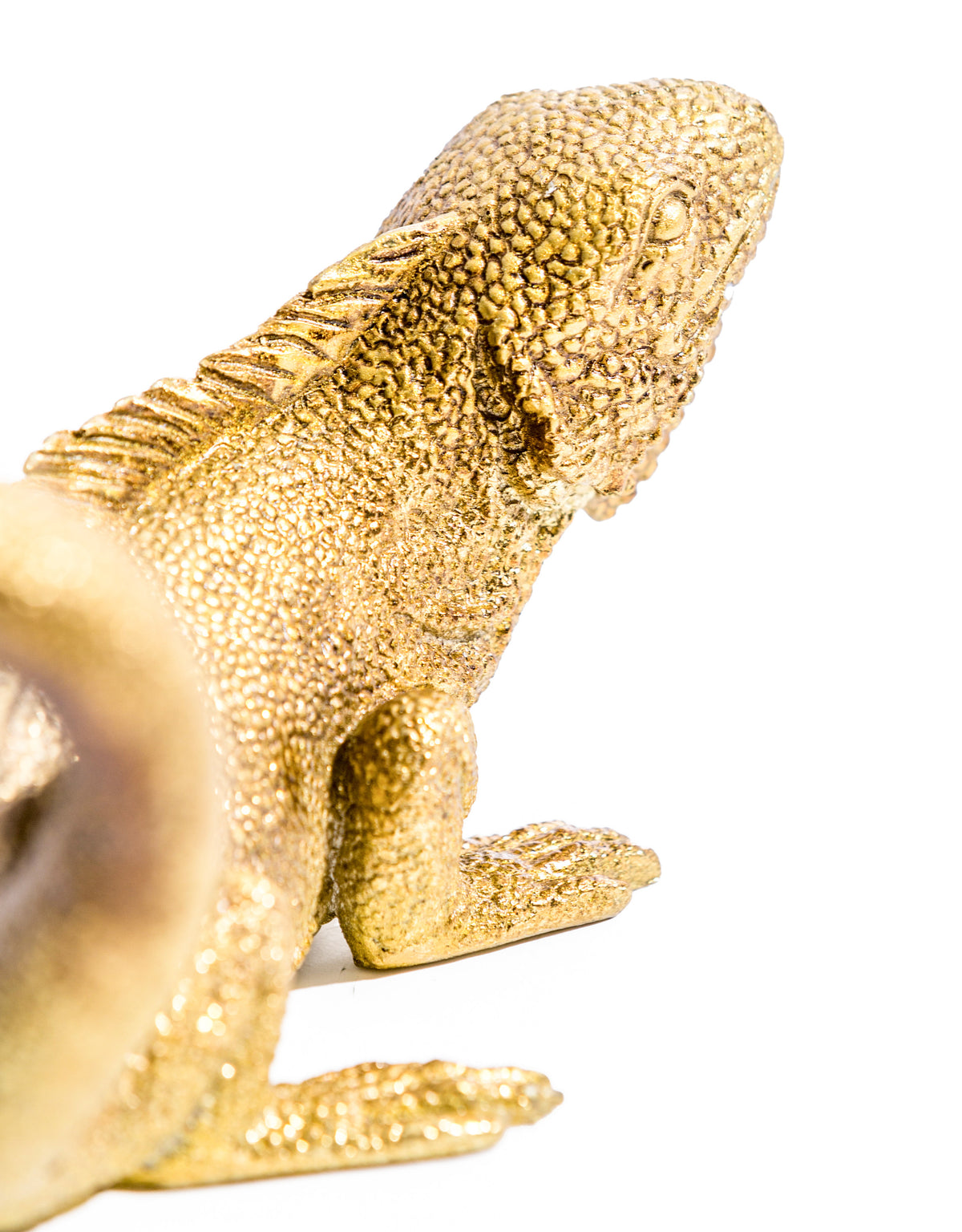 Antique Gold Iguana Wall / Table Lamp