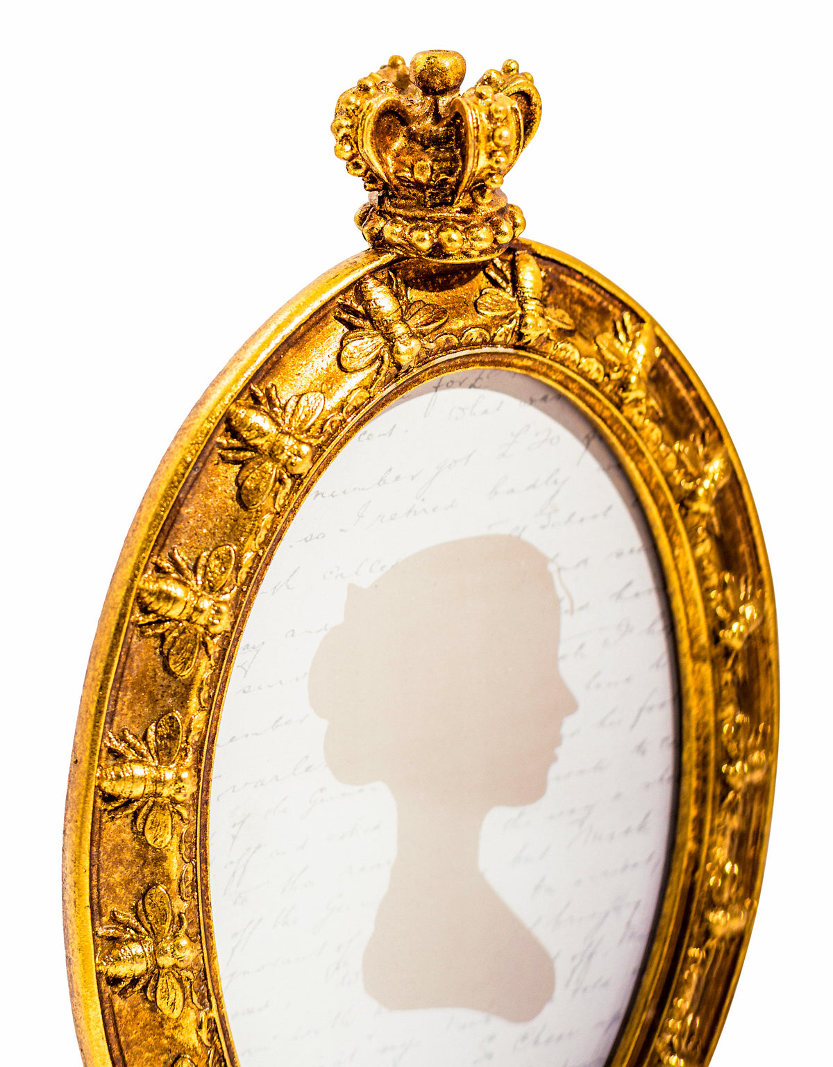 Gold "Queen Bee" 4x6" Photo Frame on Stand