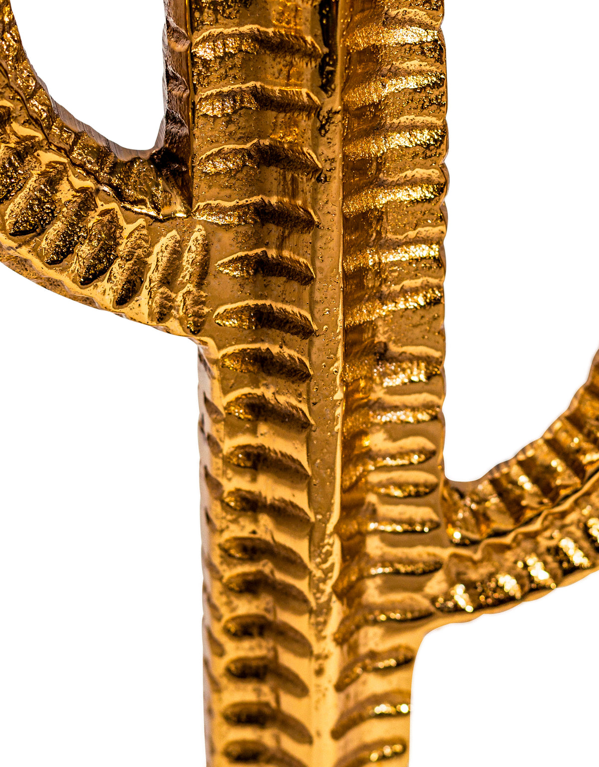Aluminium Gold Cactus Candelabra