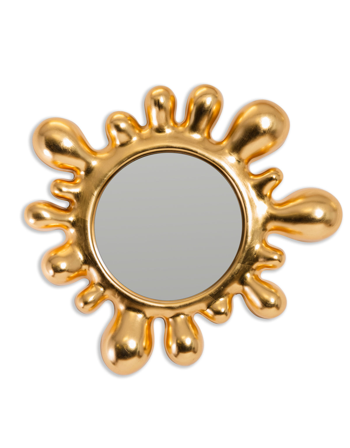 Large Gold "Splash" Wall Mirror