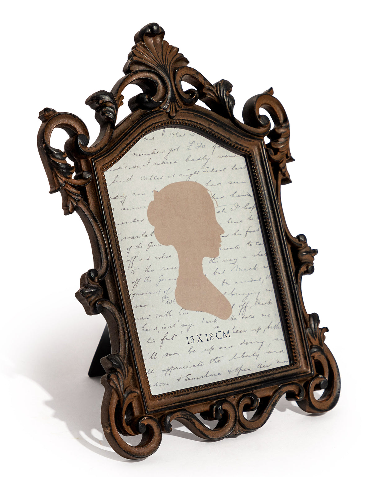 Antique Bronze Ornate Baroque 5x7" Photo Frame