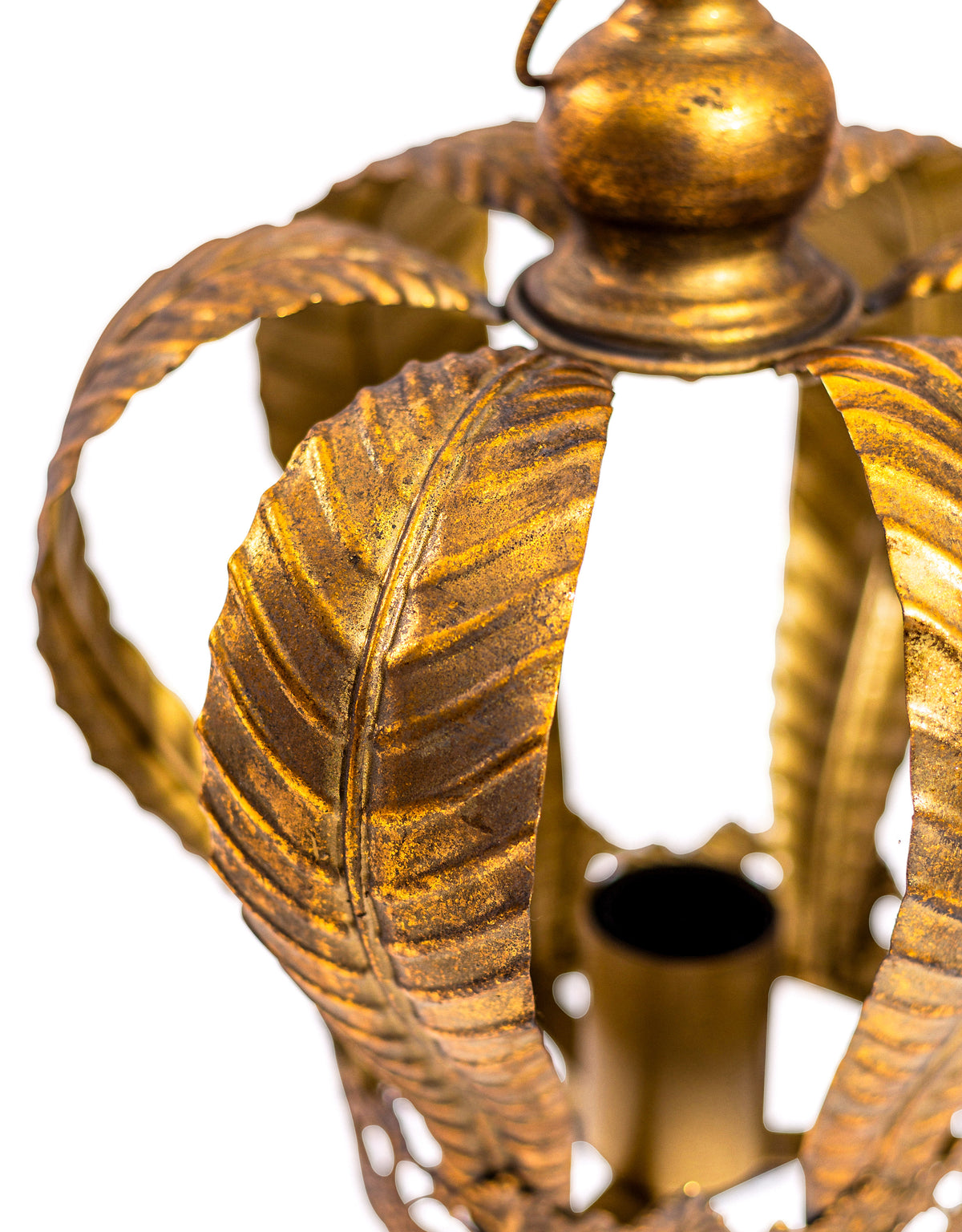 Gold Metal Crown Table Lamp