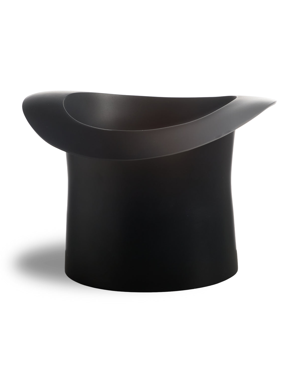 Matt Black Aluminium Top Hat Ice Bucket