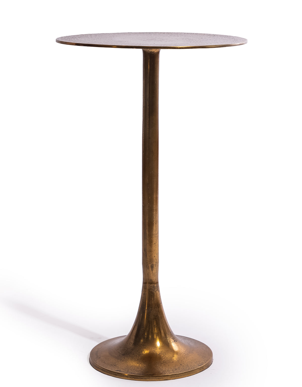 Aluminium Antique Gold Side Table