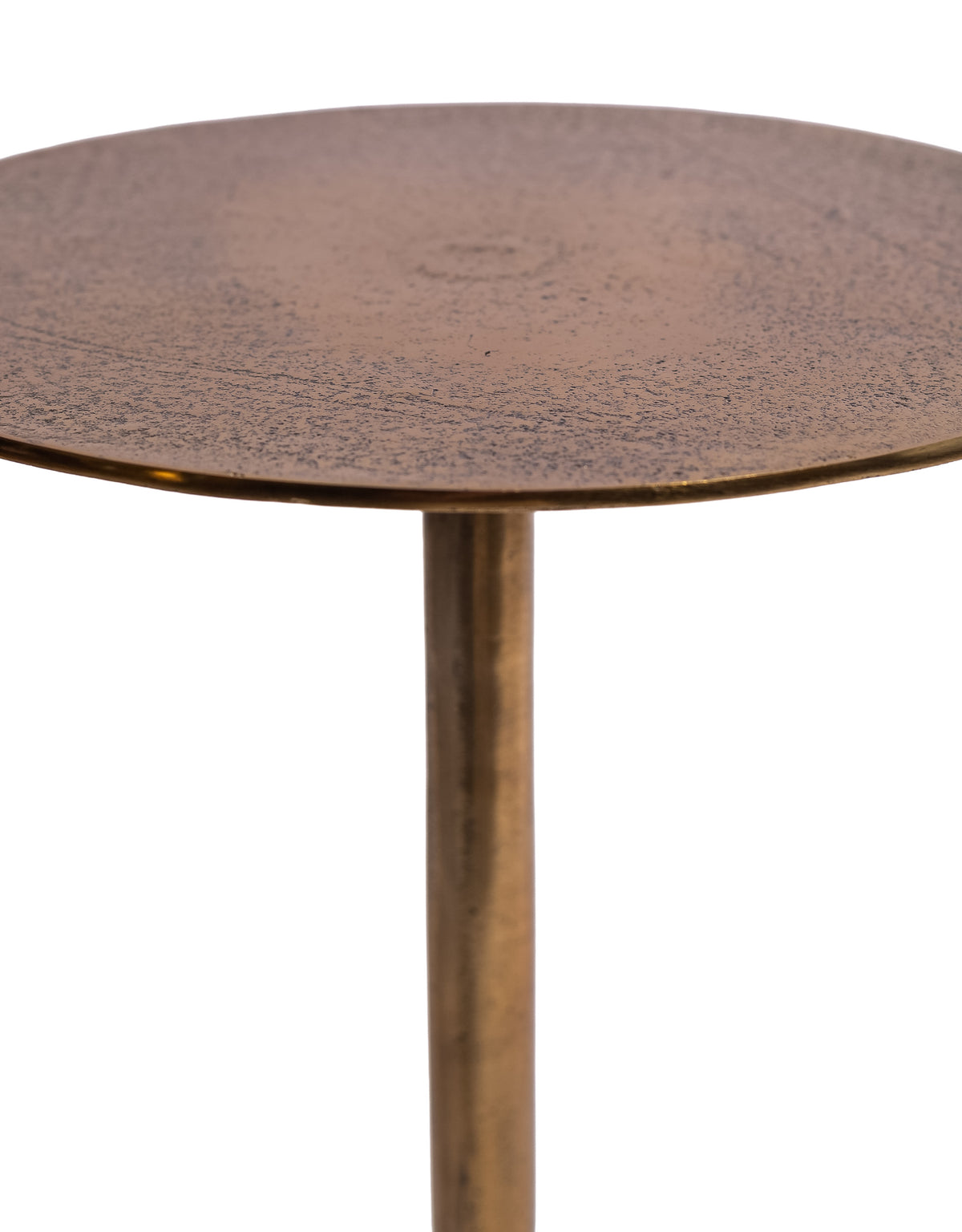 Aluminium Antique Gold Side Table