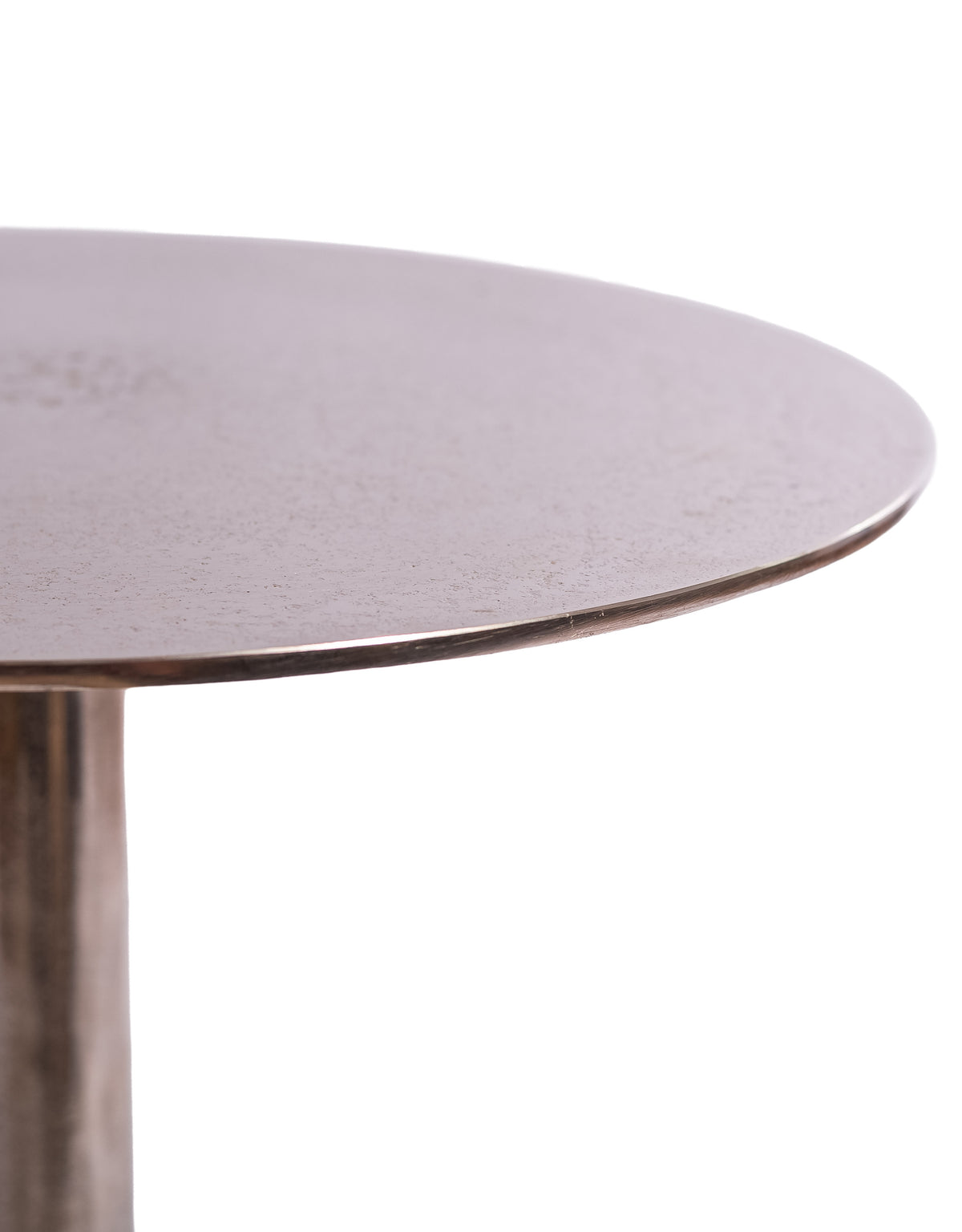 Aluminium Raw Nickel Side Table
