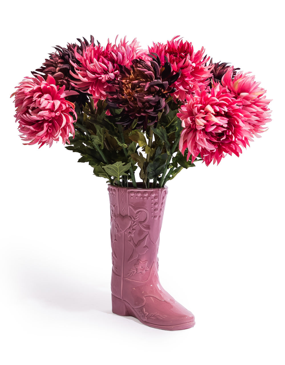 Large Pink "Swiftie" Cowboy Boot Ceramic Vase