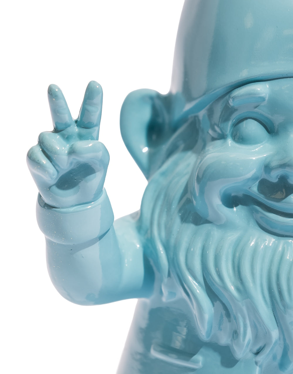 Medium Bright Blue "Peace" Gnome Figure