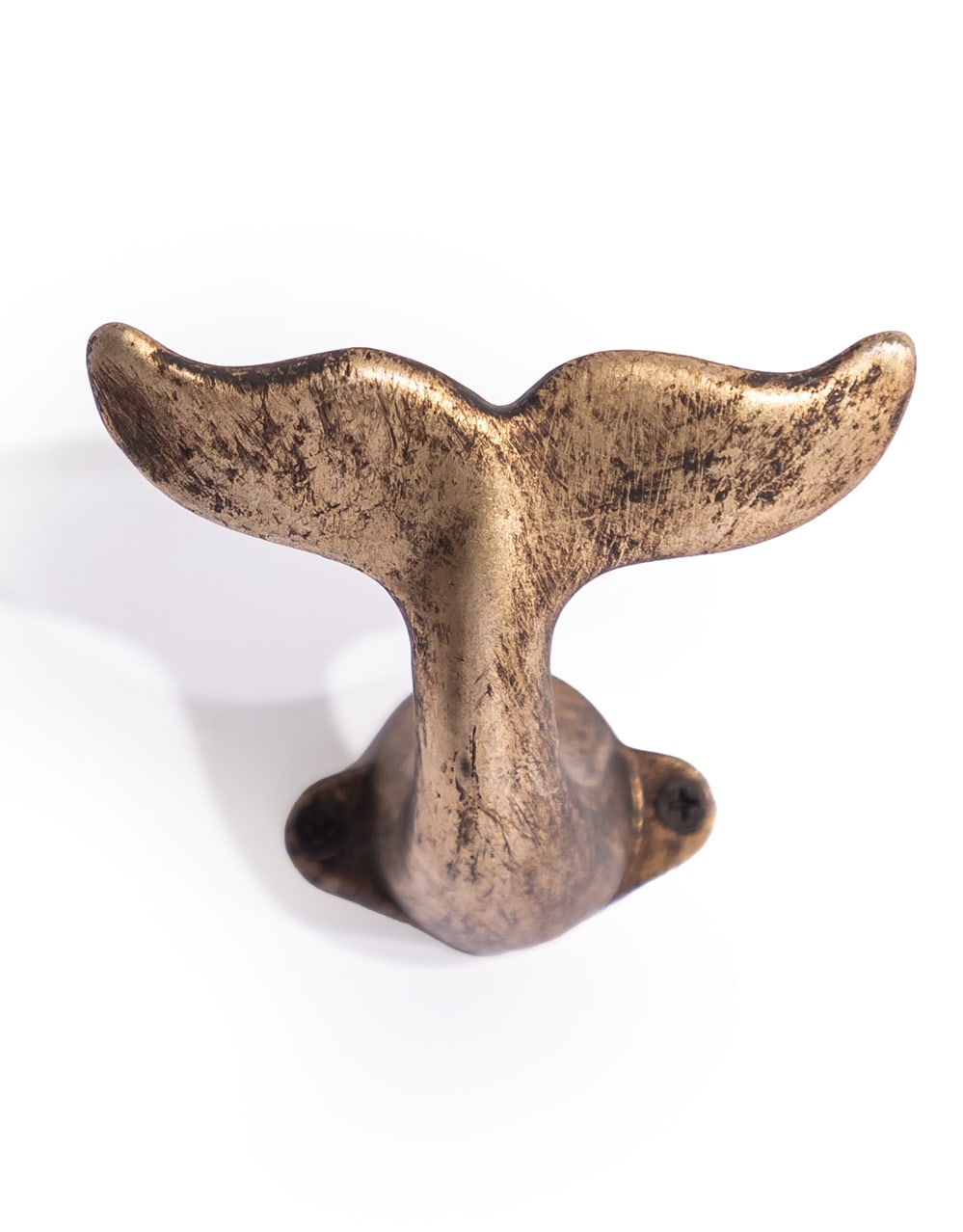 Gold Whale Tail Coat Hook