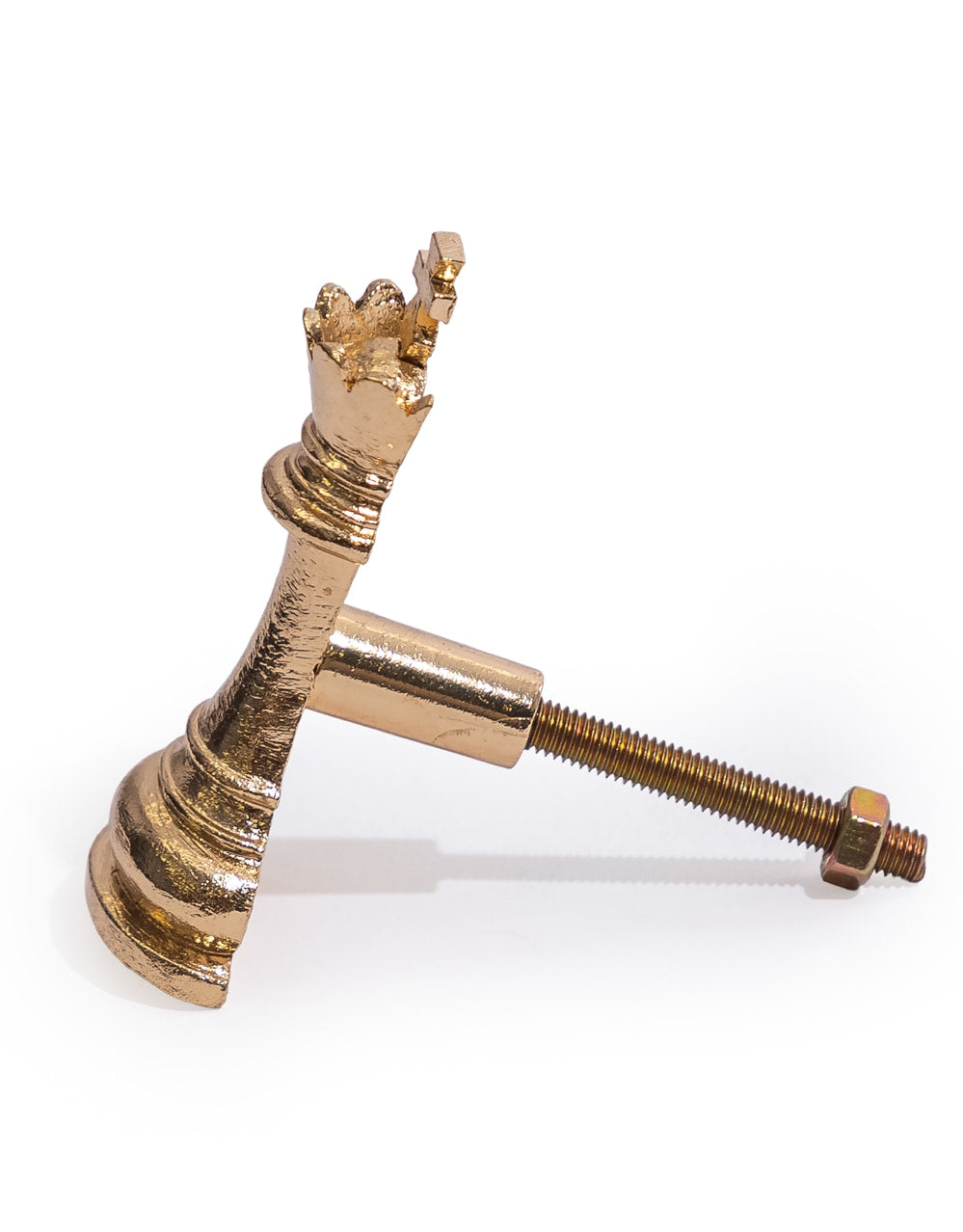 Gold King Chess Piece Drawer Knob