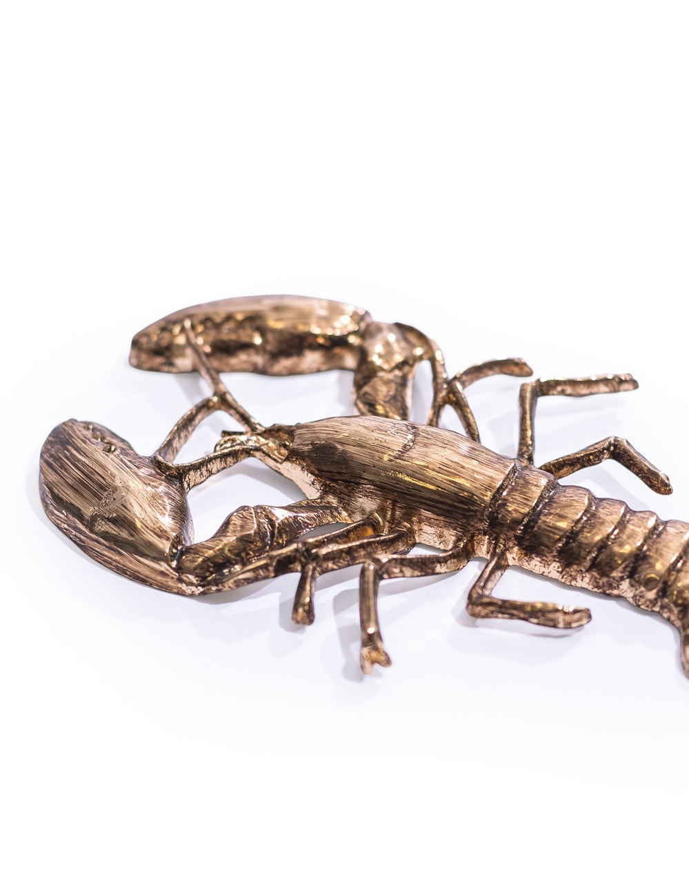 Large Gold Lobster Coat Hook
