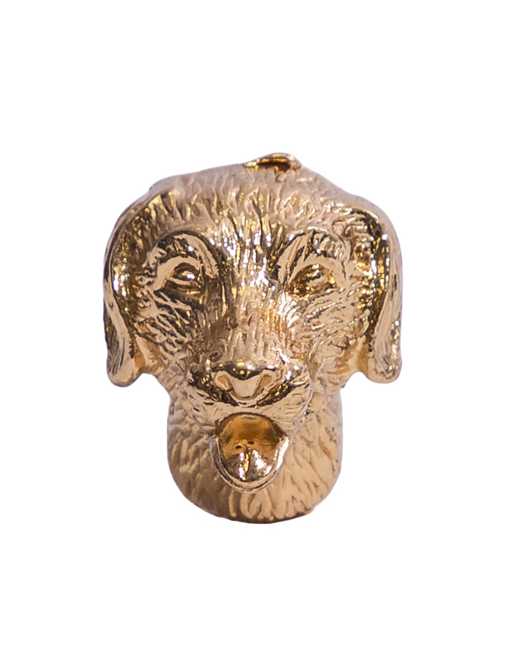 Gold Dog Head Drawer Knob