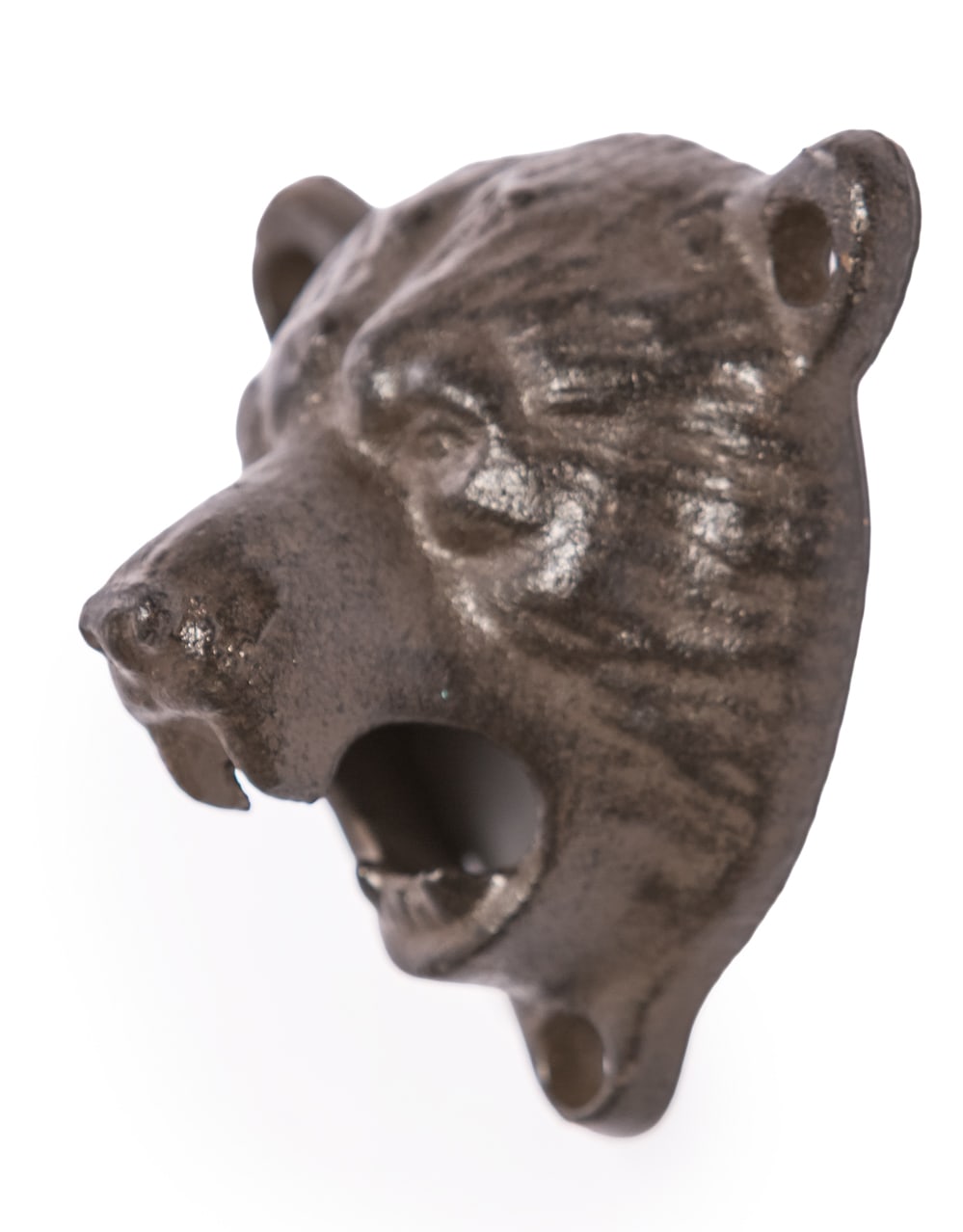 Cast Iron Bear Head Wall Mounted Bottle Opener