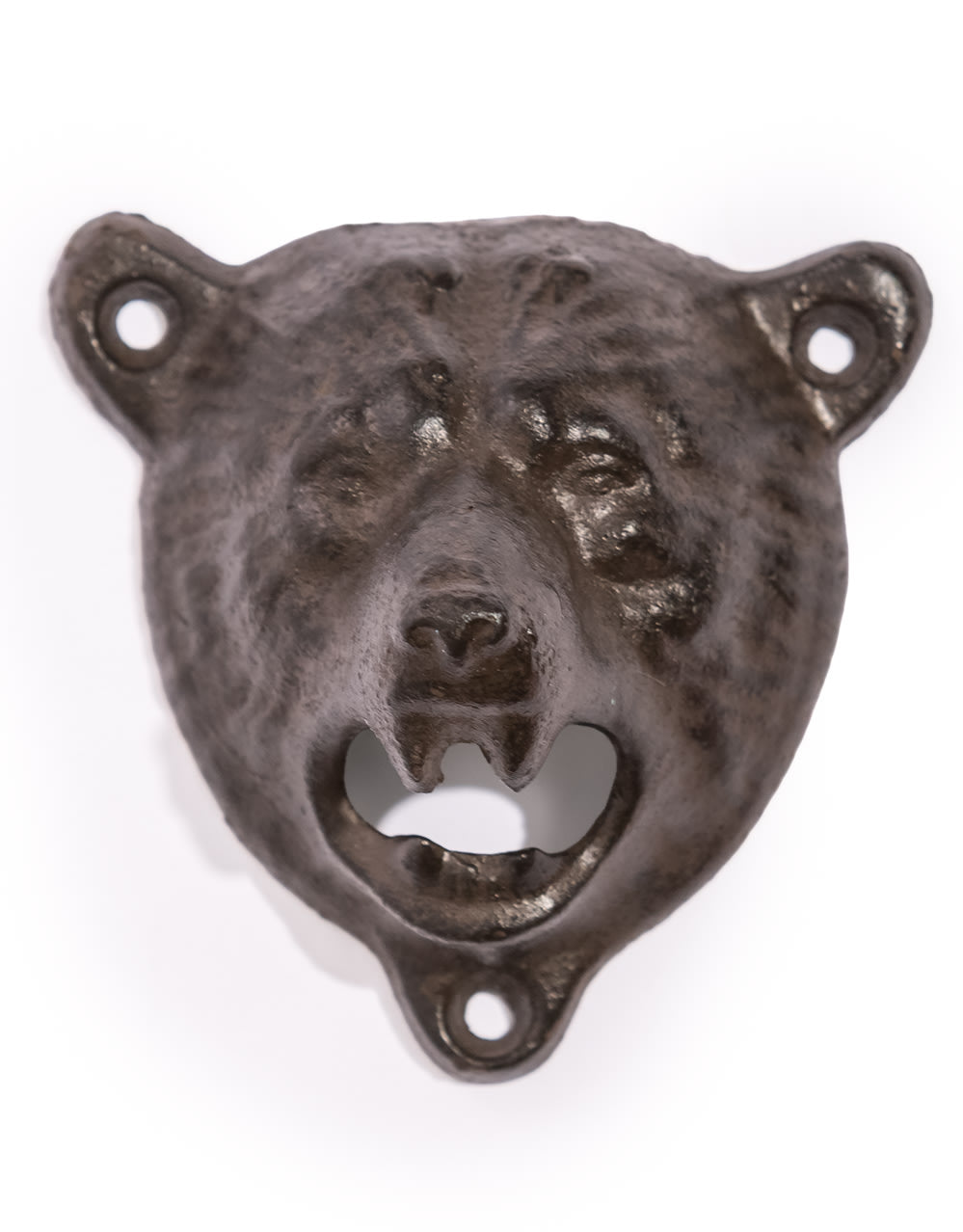 Cast Iron Bear Head Wall Mounted Bottle Opener
