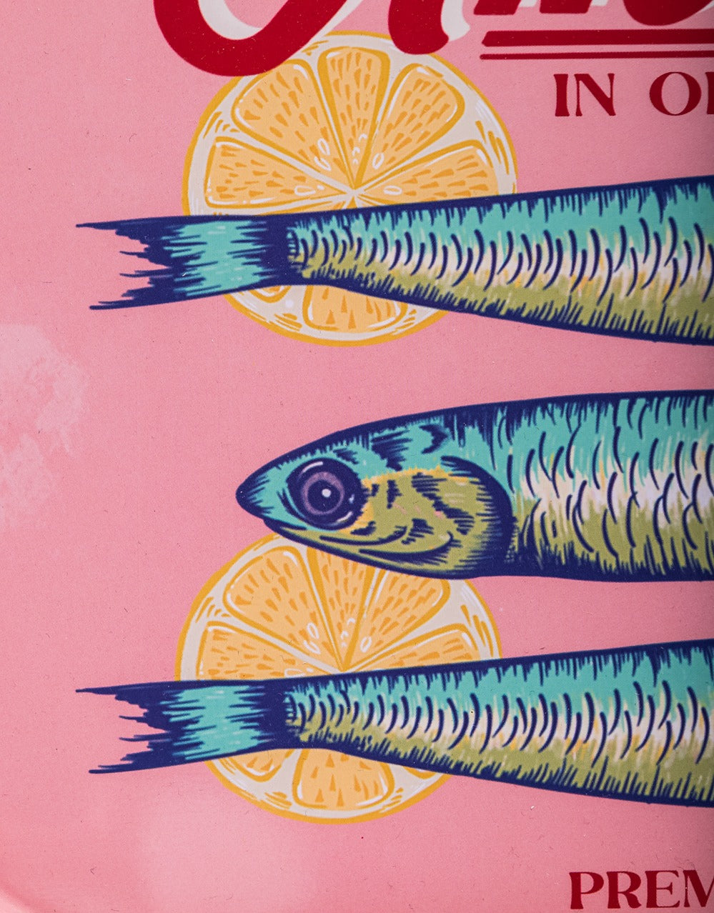 Retro "Anchovies Tin" Serving Tray
