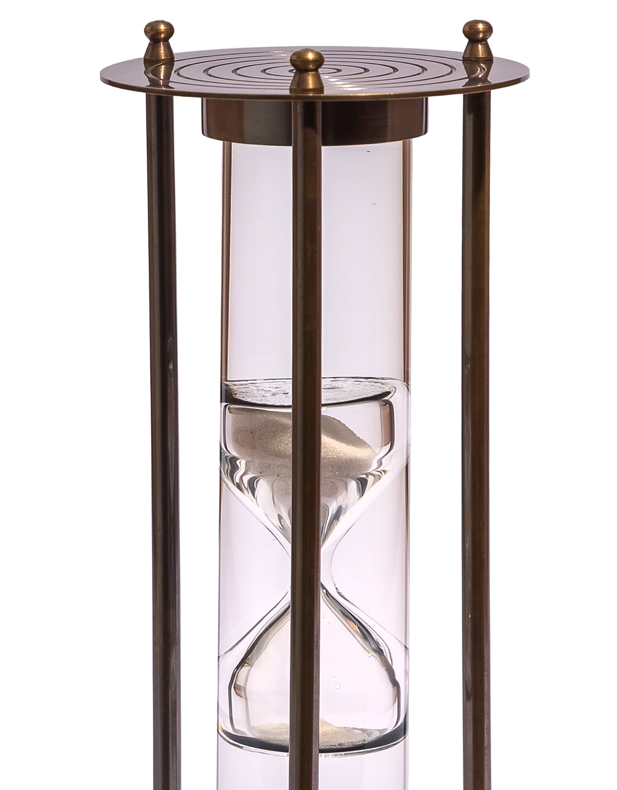 Large Antique Bronze Suspended Sand Timer
