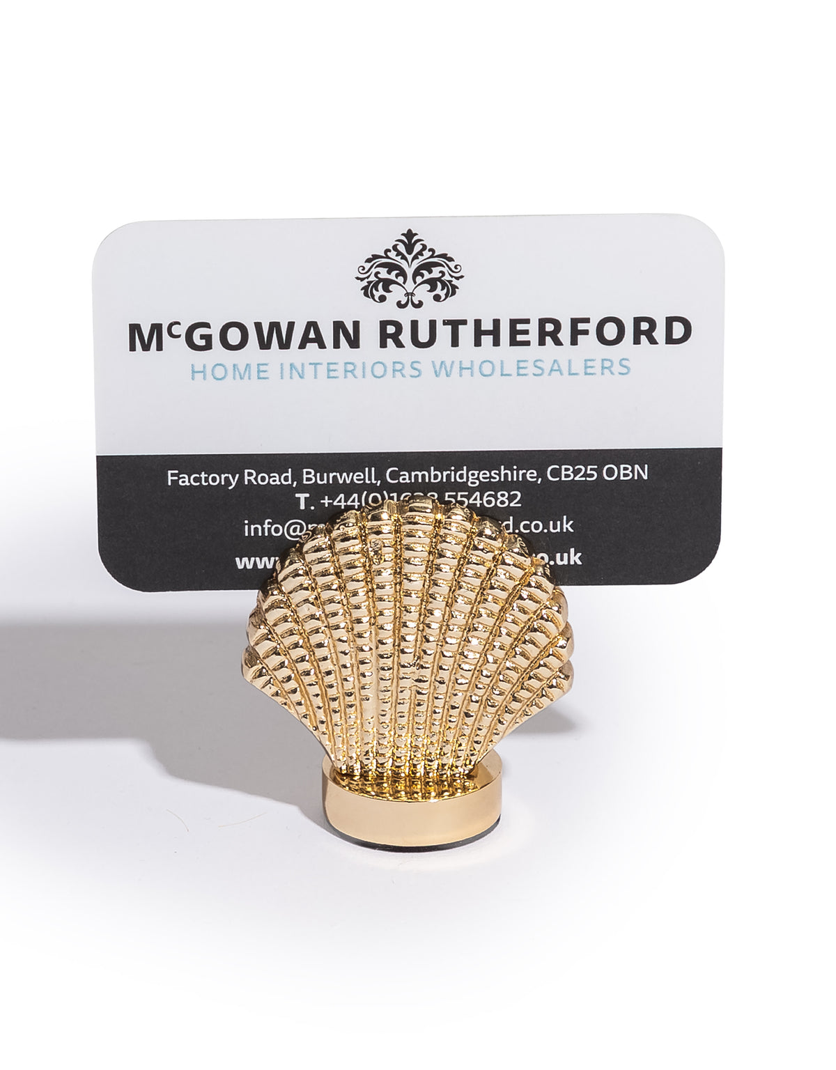 Gold Shell Card / Photo Holder