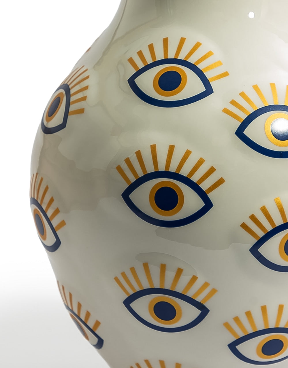 Large Ceramic Multi "Nazar" Eye Vase