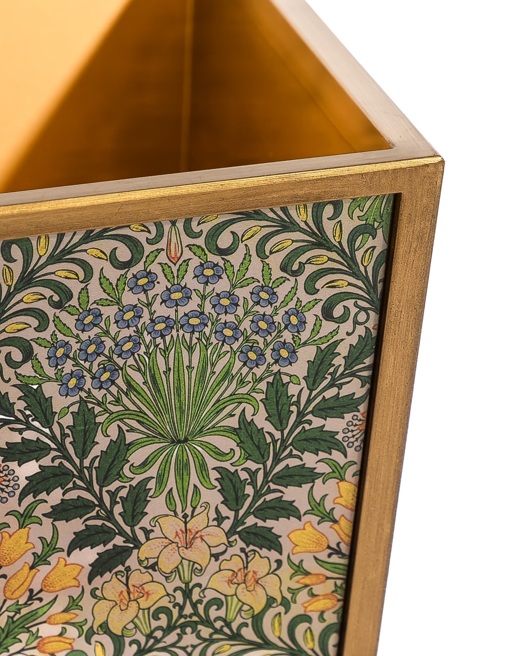Floral Pattern Waste Paper Bin