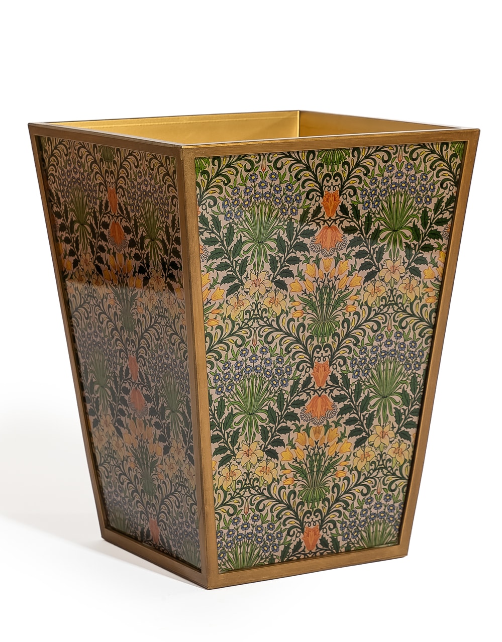 Floral Pattern Waste Paper Bin