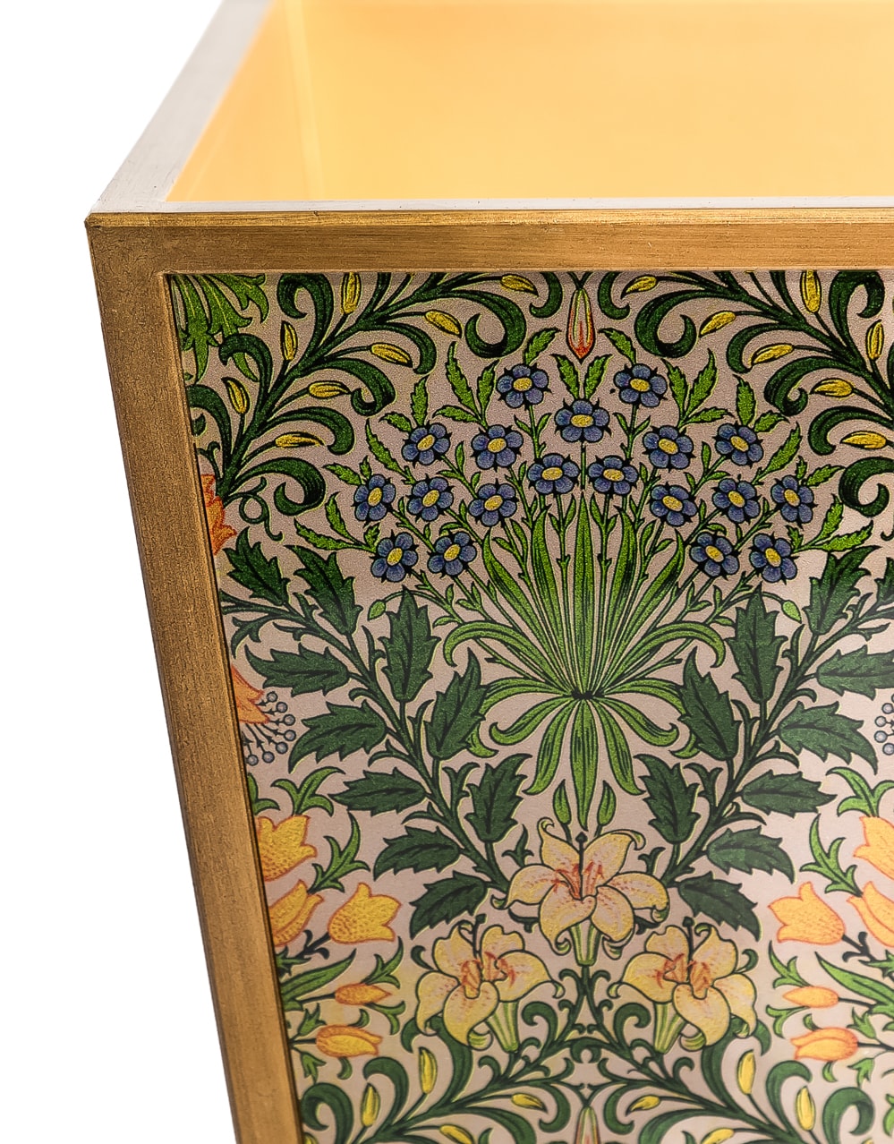 Floral Pattern Waste Paper Bin