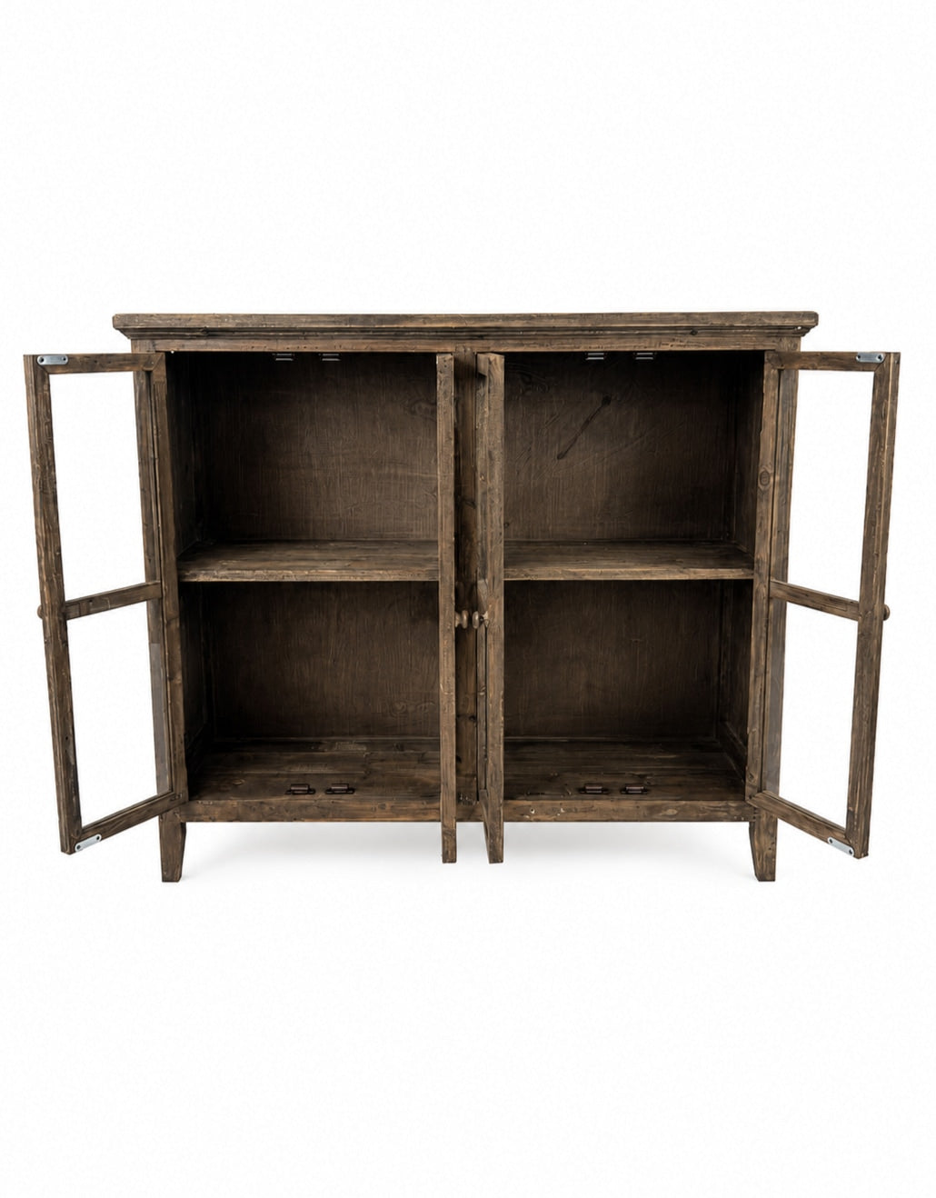 Rustic Wooden "Arundel" Sideboard Cabinet w/ Glass Doors