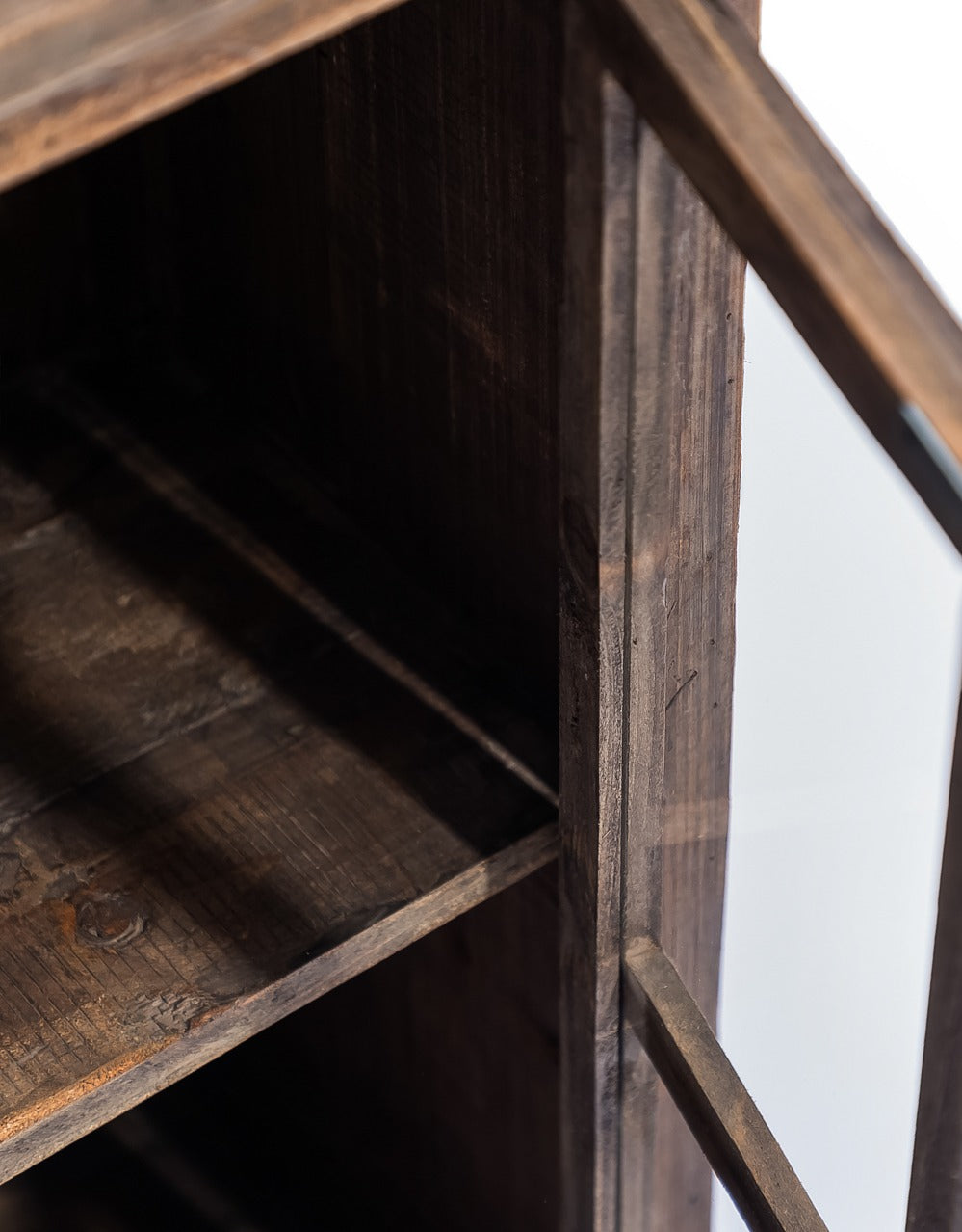 Rustic Wooden "Arundel" Sideboard Cabinet w/ Glass Doors
