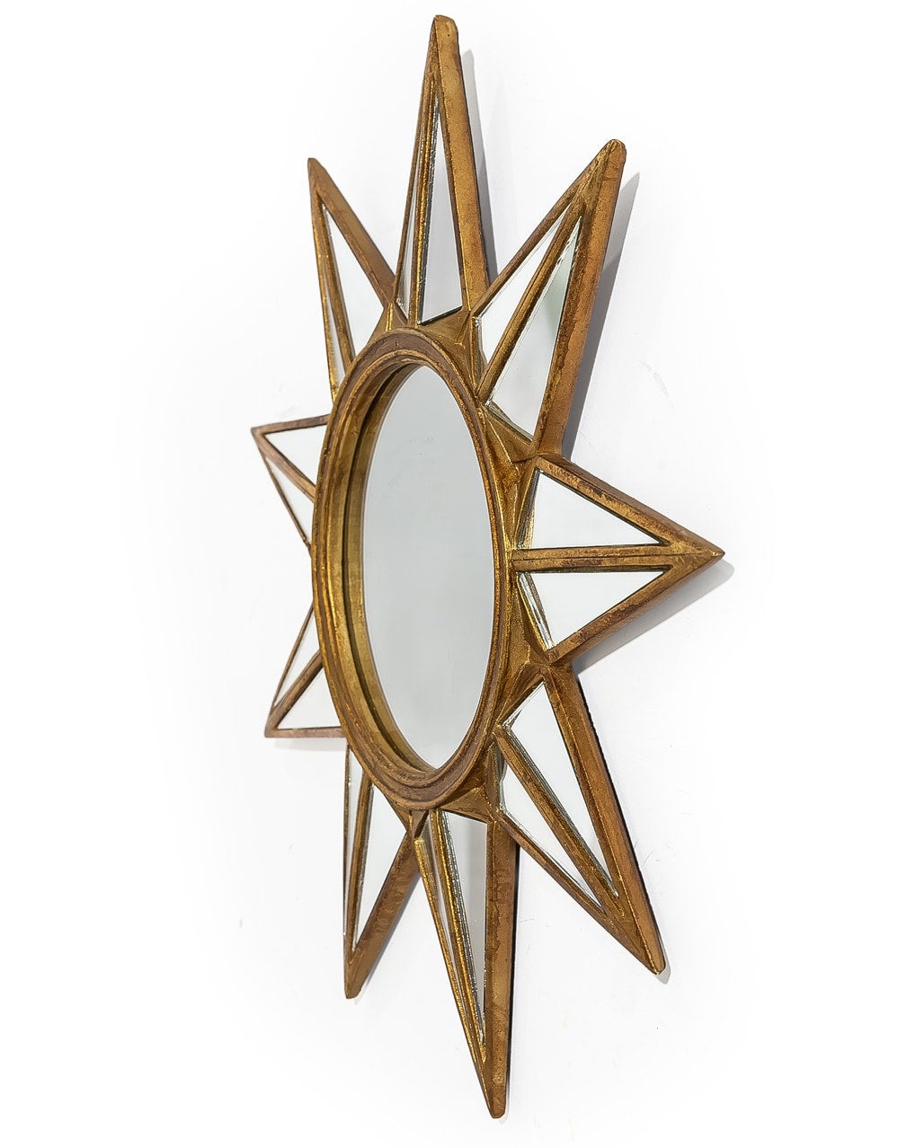 Antique Gold "Mirrored Star" Wall Mirror