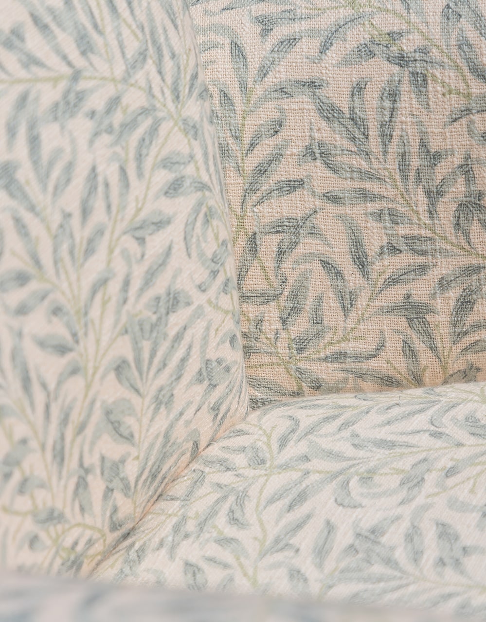 Blue "Willow Boughs" William Morris Patterned Occasional Armchair