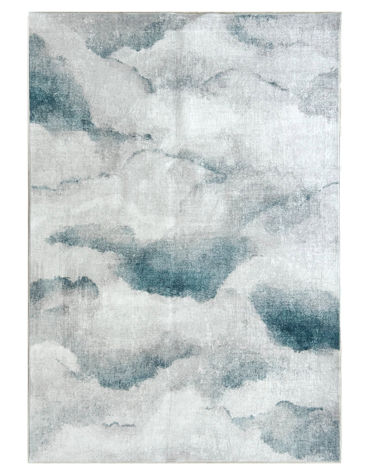 Blue "Cloudburst" 230x160cm Rug - Washable