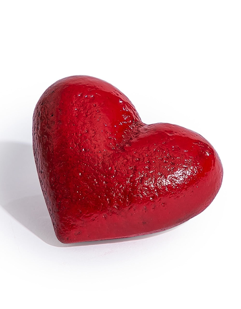 Red Heart Cast Iron Paperweight