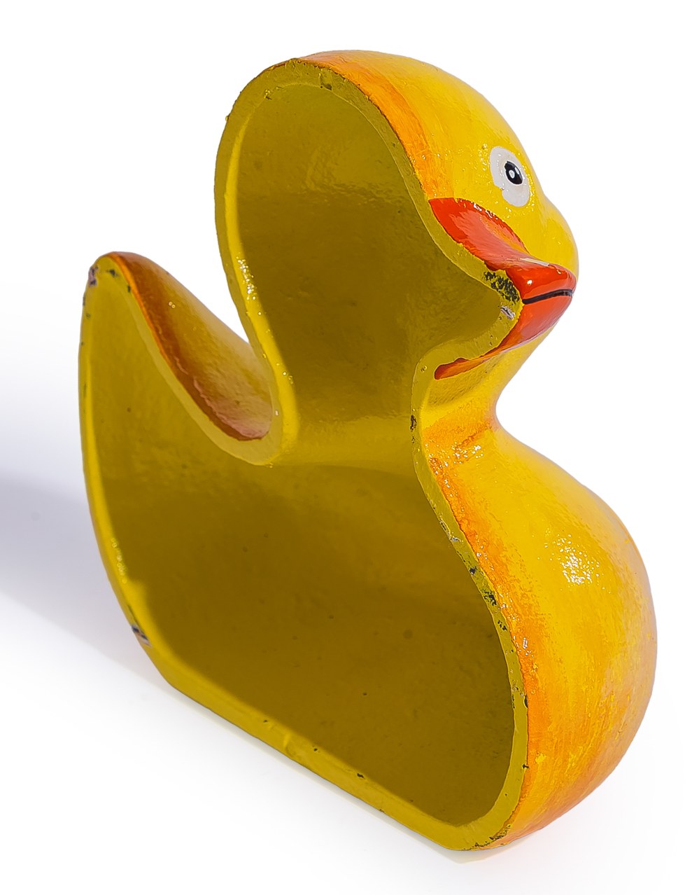 Large Cast Iron Yellow Duck Door Stop