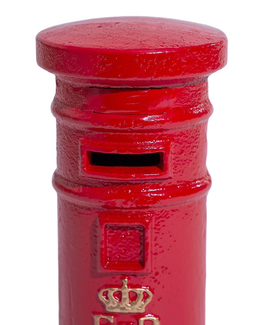 Cast Iron Red Post Box Coin Bank