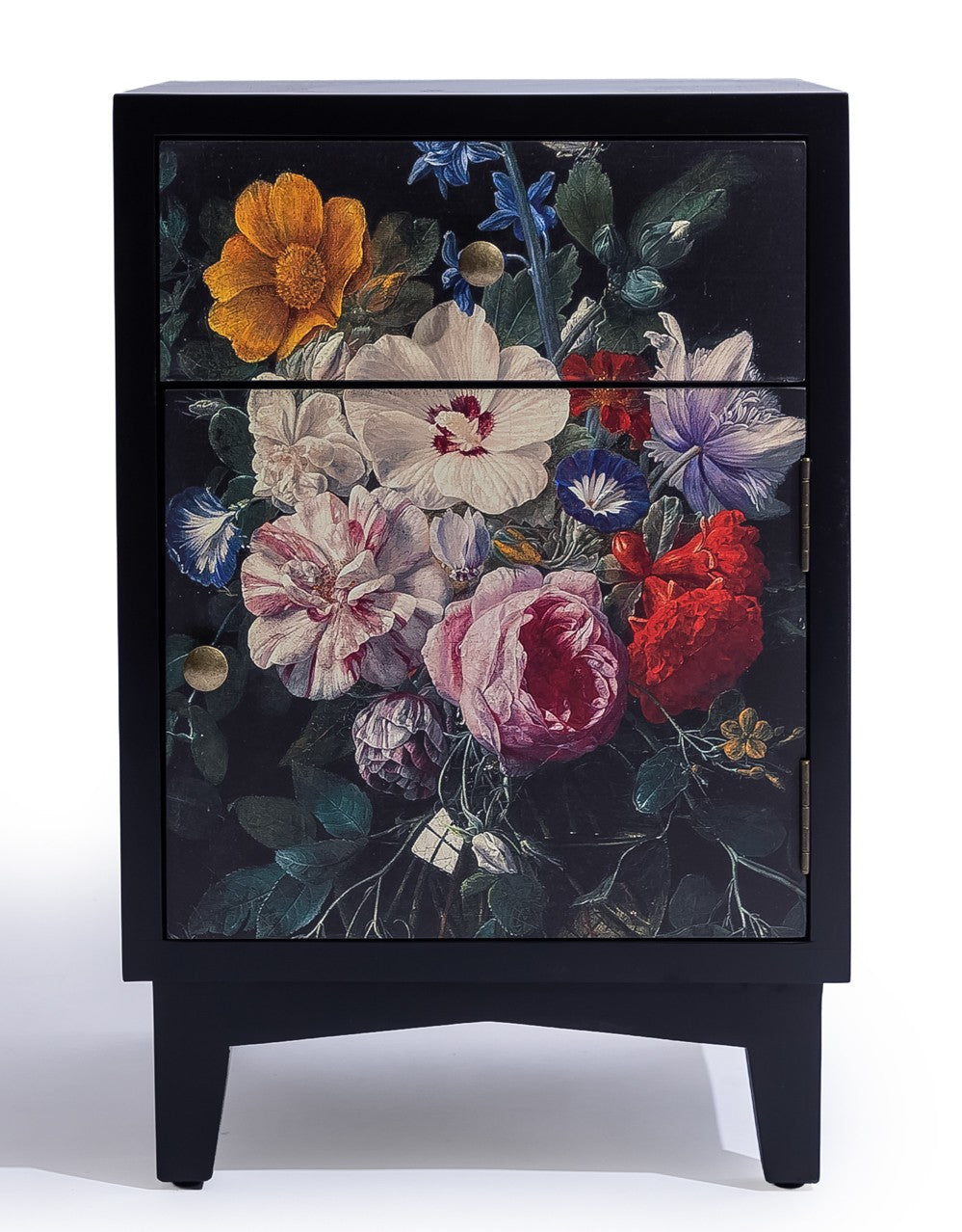 Boho Floral Bedside Table (RH Open)