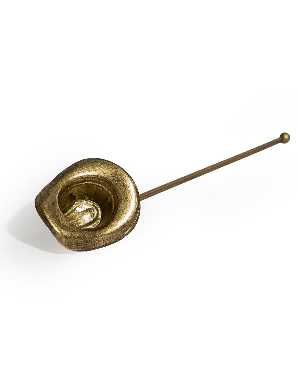 Antique Gold Cowboy Hat Candle Snuffer