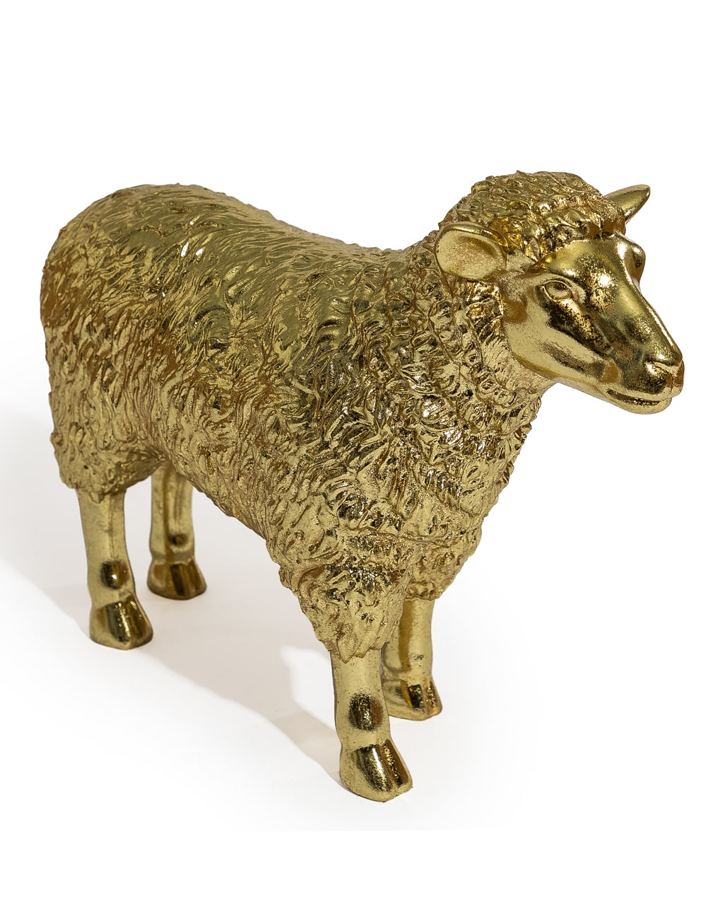 Medium Gold Sheep Figure